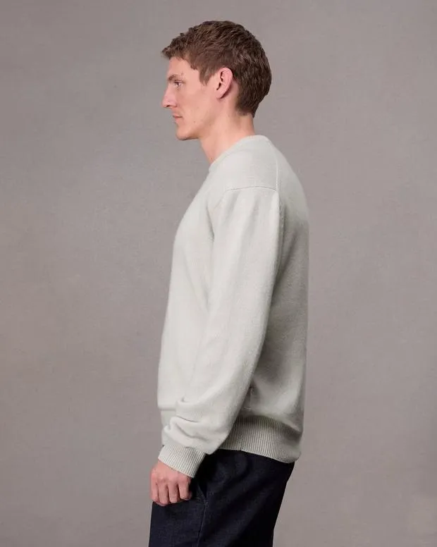 Sweaters Men Rag and Bone Downing Cashmere Sweater Ivory