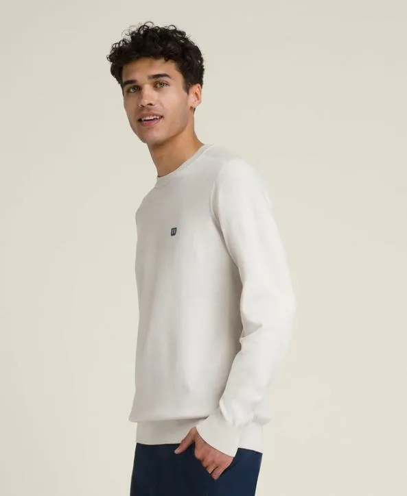 Sweaters Men Wilson Clubhouse Crewneck Sweater Stone Sweaters Men Wilson Clubhouse Crewneck Sweater Stone