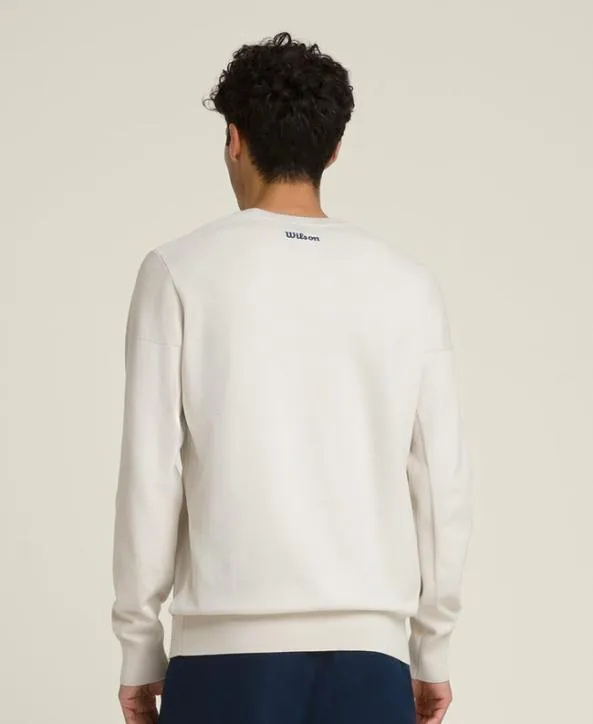 Sweaters Men Wilson Clubhouse Crewneck Sweater Stone Sweaters Men Wilson Clubhouse Crewneck Sweater Stone