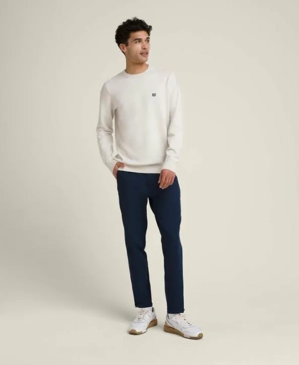 Sweaters Men Wilson Clubhouse Crewneck Sweater Stone Sweaters Men Wilson Clubhouse Crewneck Sweater Stone