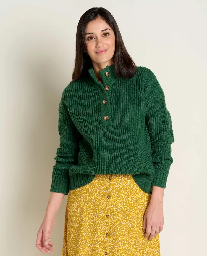 Sweaters ToadandCo Women8217s Moss Point Henley Sweater Pasture