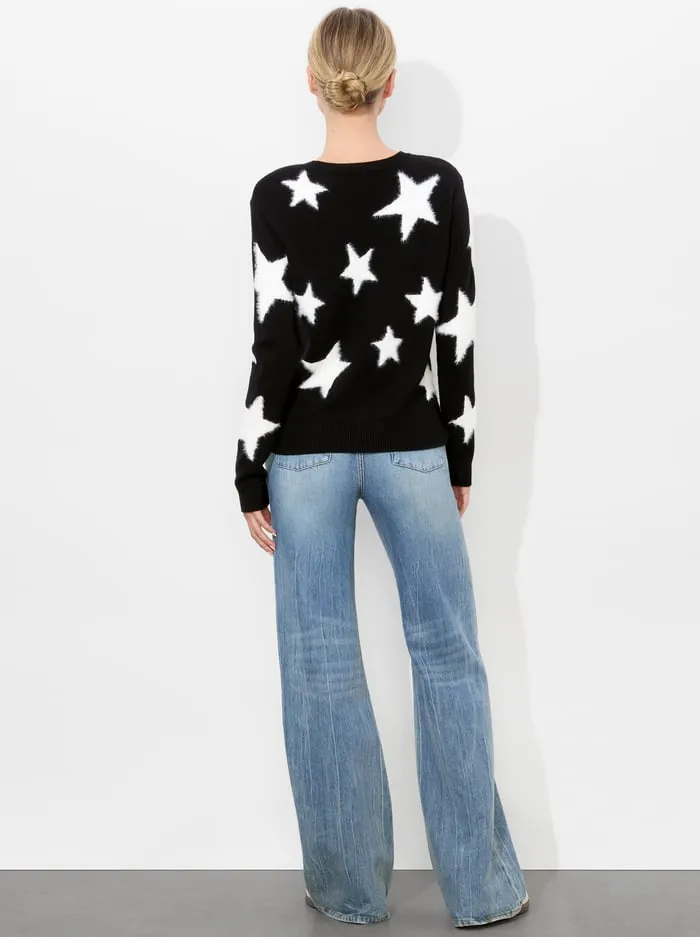 Sweaters Women Alice Olivia Andora Pullover Blacksoft White
