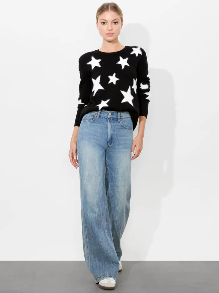 Sweaters Women Alice Olivia Andora Pullover Blacksoft White