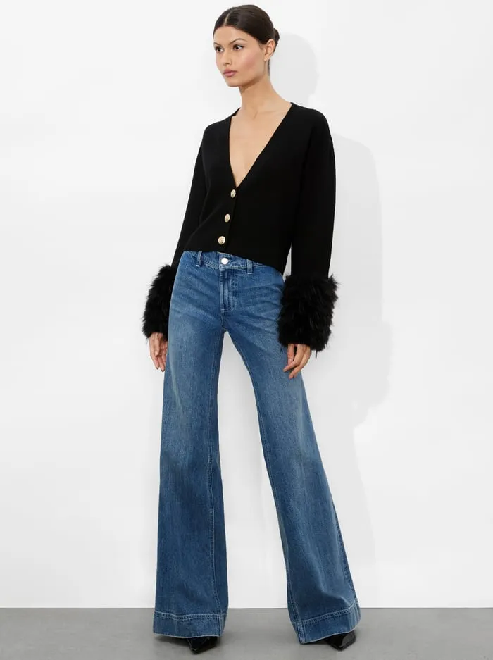 Sweaters Women Alice Olivia Bradley Cardigan Black