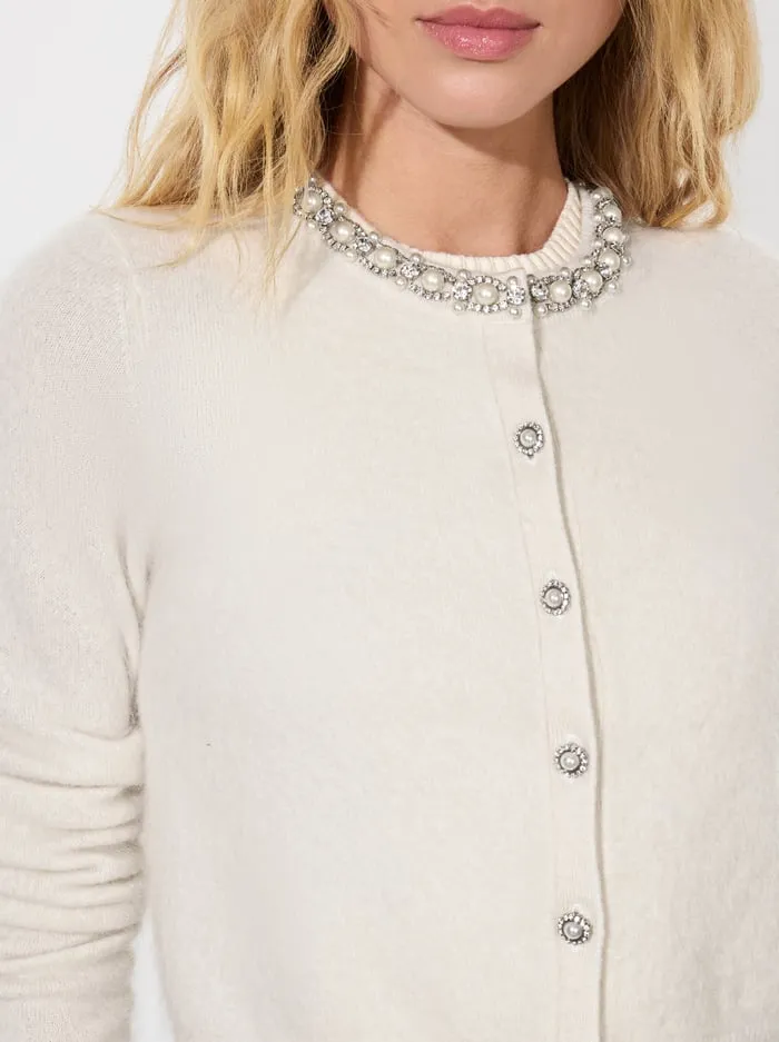 Sweaters Women Alice Olivia Dollie Cardigan Ecru