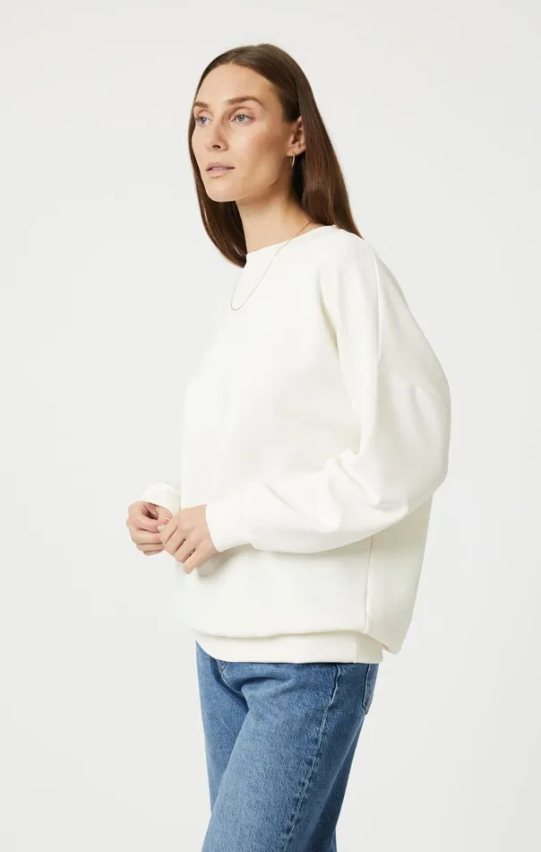 Sweatshirt In Antique White Women Mavi Jeans Loungewear Sweatshirt In Antique White Women Mavi Jeans Loungewear