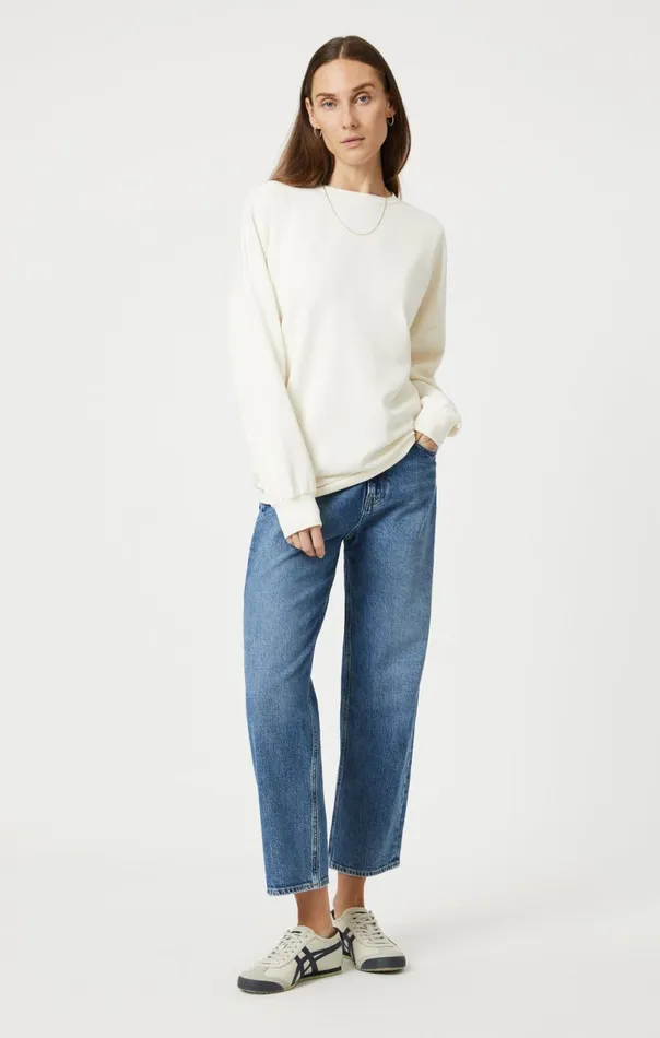 Sweatshirt In Antique White Women Mavi Jeans Loungewear Sweatshirt In Antique White Women Mavi Jeans Loungewear