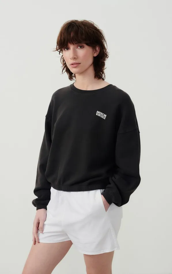 Sweatshirt Izubird Vintage Licorice Women American Vintage Sweatshirts