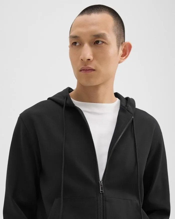 Sweatshirts Hoodies Men Theory ZipUp Hoodie In Scuba Black Sweatshirts Hoodies Men Theory ZipUp Hoodie In Scuba Black
