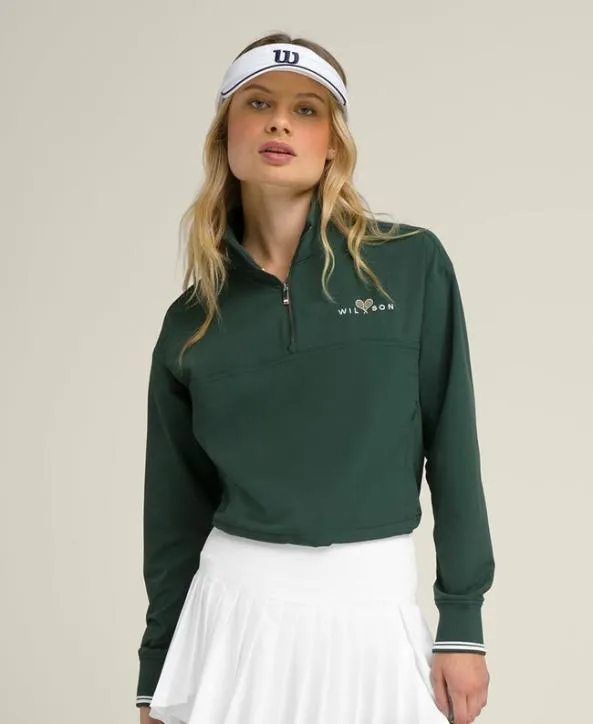 Sweatshirts Women Wilson Davenport Woven Pop Over Sycamore
