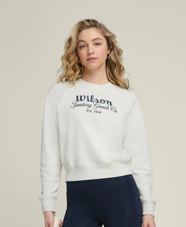 Sweatshirts Women Wilson Sideline Crew Sandrift