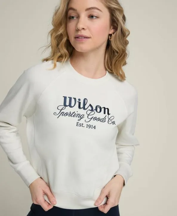 Sweatshirts Women Wilson Sideline Crew Sandrift