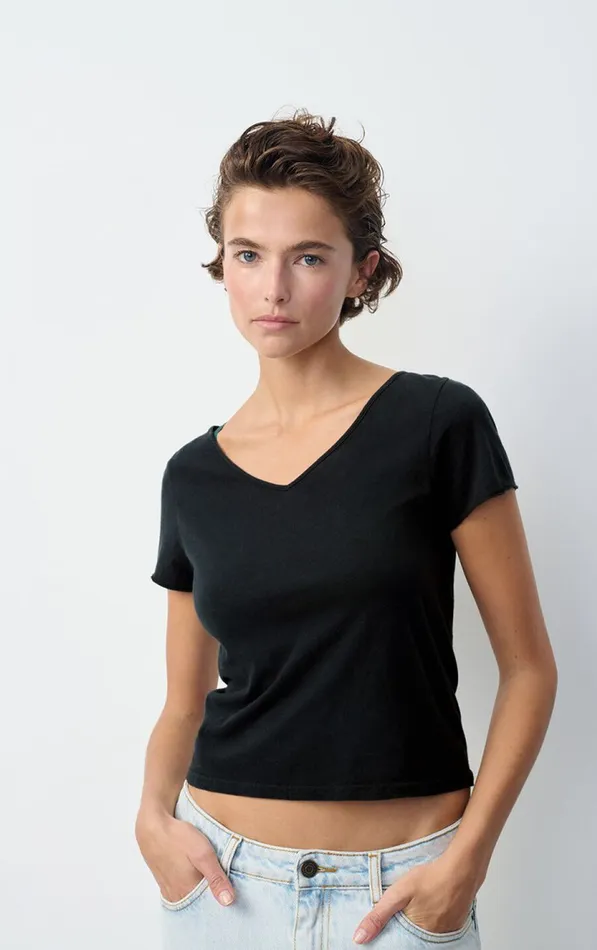 TShirt Aksun Vintage Black Women American Vintage Short Sleeve TShirts