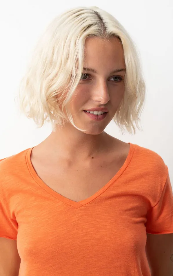 TShirt Jacksonville Butternut Mottled Women American Vintage Short Sleeve TShirts TShirt Jacksonville Butternut Mottled Women American Vintage Short Sleeve TShirts