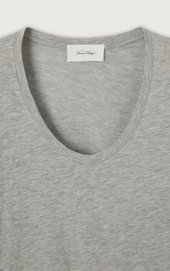 TShirt Jacksonville Heather Grey Women American Vintage Long Sleeve TShirts TShirt Jacksonville Heather Grey Women American Vintage Long Sleeve TShirts