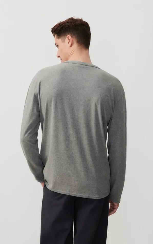 TShirt Vupaville Heather Grey Men American Vintage Long Sleeve TShirts TShirt Vupaville Heather Grey Men American Vintage Long Sleeve TShirts
