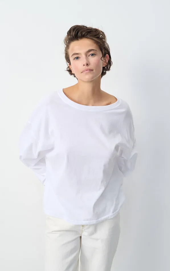 TShirt Vupaville White Women American Vintage Long Sleeve TShirts