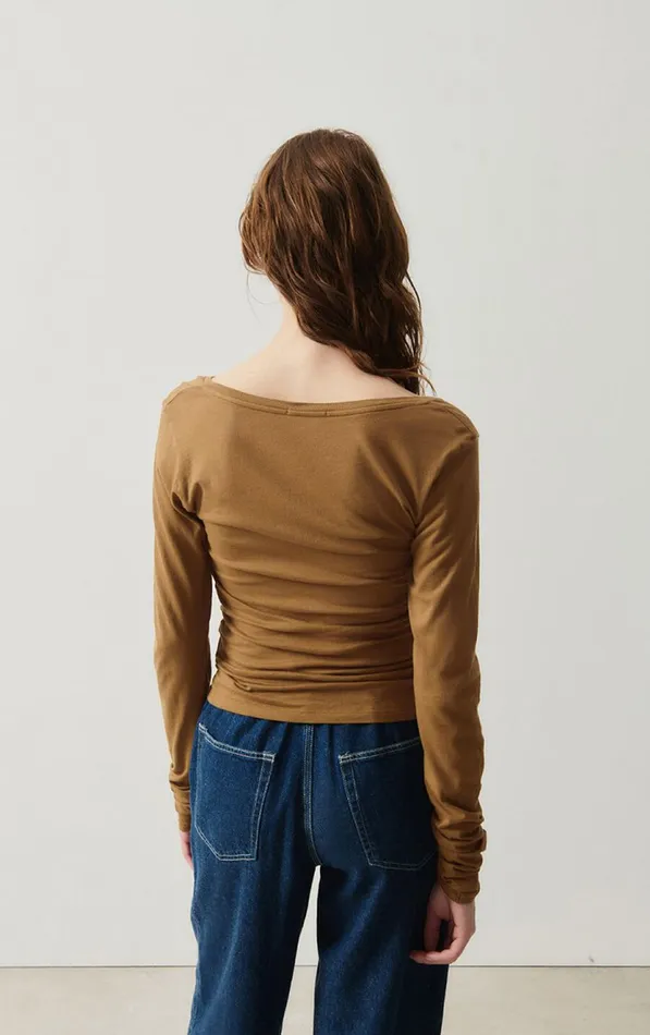 TShirt Xoubow Moka Women American Vintage Long Sleeve TShirts TShirt Xoubow Moka Women American Vintage Long Sleeve TShirts