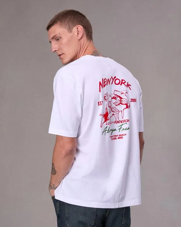 TShirts and Henleys Men Rag and Bone Lucali Rb Tee White