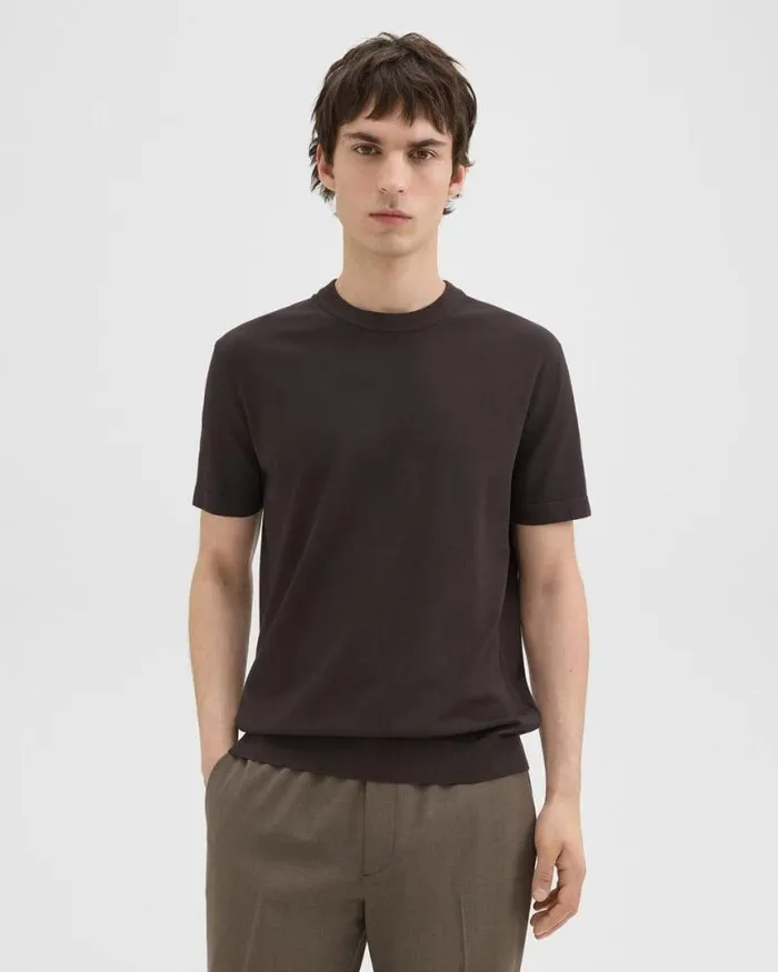 TShirts Polos Men Theory Sarior Tee In Light Bilen Hickory