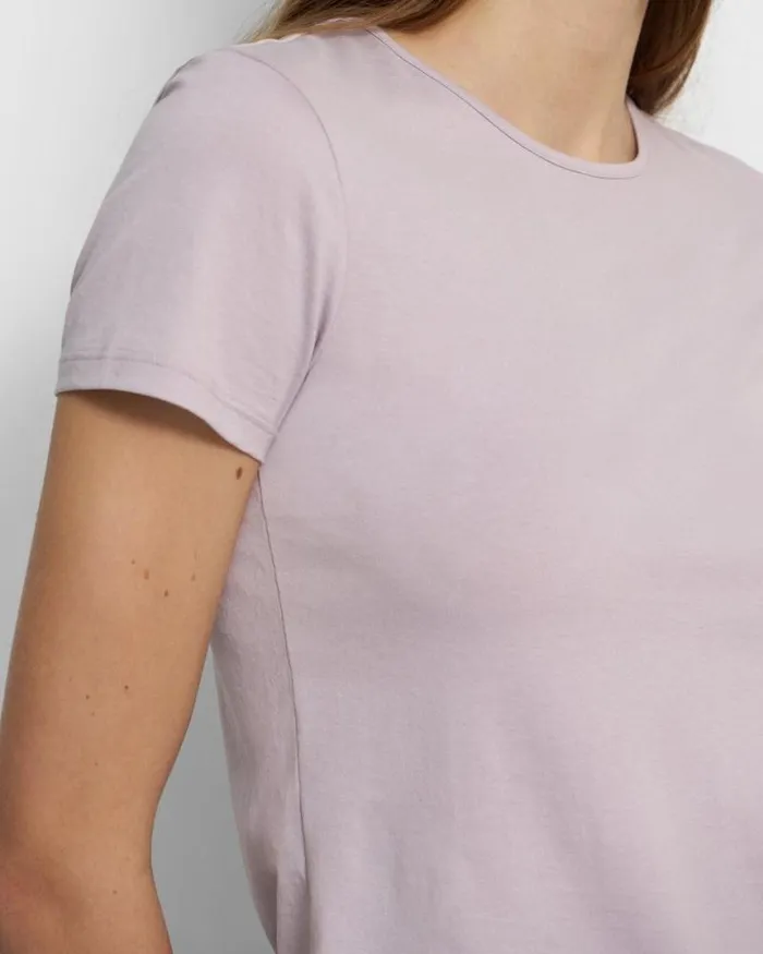 TShirts Tank Tops Women Theory Slim Tee In Organic Cotton Wisteria TShirts Tank Tops Women Theory Slim Tee In Organic Cotton Wisteria