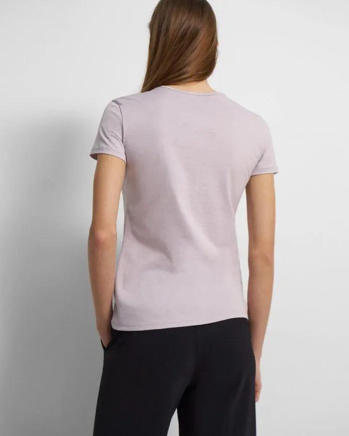 TShirts Tank Tops Women Theory Slim Tee In Organic Cotton Wisteria TShirts Tank Tops Women Theory Slim Tee In Organic Cotton Wisteria