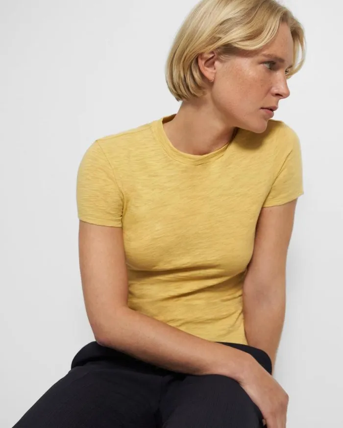 TShirts Tank Tops Women Theory Tiny Tee In Organic Slub Cotton Sun