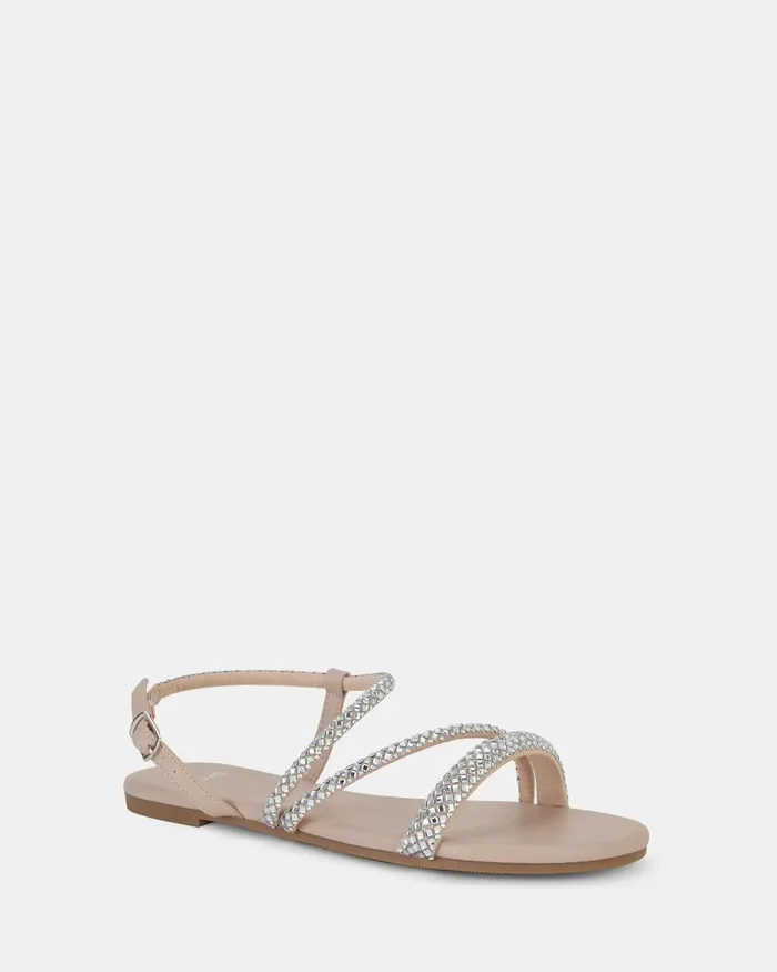 TAISSA NUDE Flat Sandals Women Flat Sandals NOVO Shoes