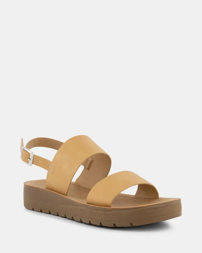 TAMSAN CAMEL Strappy Sandals Women Flat Sandals NOVO Shoes