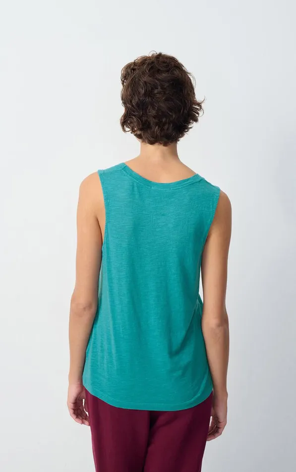 Tank Top Jacksonville Emerald Melange Women American Vintage Tops and Tanktops Tank Top Jacksonville Emerald Melange Women American Vintage Tops and Tanktops