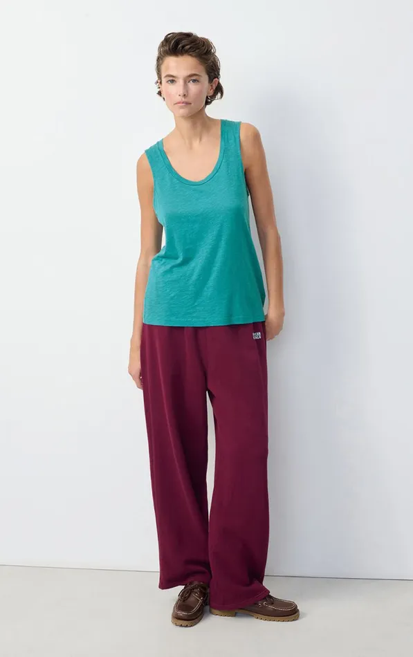 Tank Top Jacksonville Emerald Melange Women American Vintage Tops and Tanktops Tank Top Jacksonville Emerald Melange Women American Vintage Tops and Tanktops