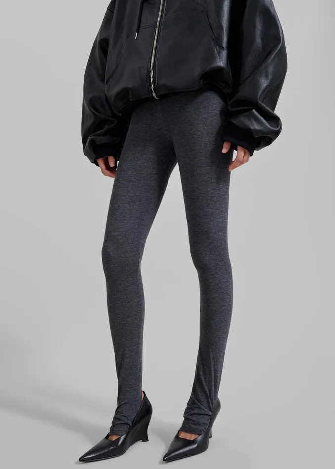 The Frankie Shop Bottoms Alondra Leggings 8211 Dark Grey 8211 Women