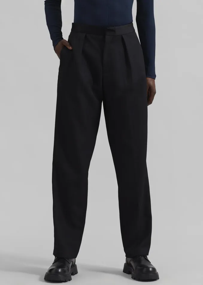 The Frankie Shop Bottoms Louis Gabriel Nouchi StraightLeg Smoking Trousers 8211 Black 8211 Men