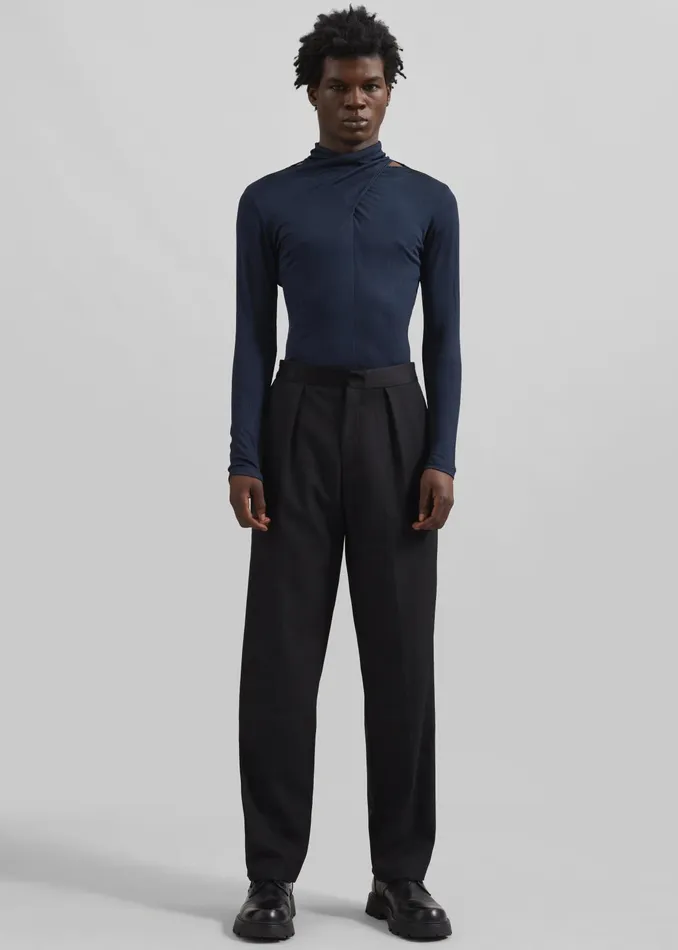 The Frankie Shop Bottoms Louis Gabriel Nouchi StraightLeg Smoking Trousers 8211 Black 8211 Men