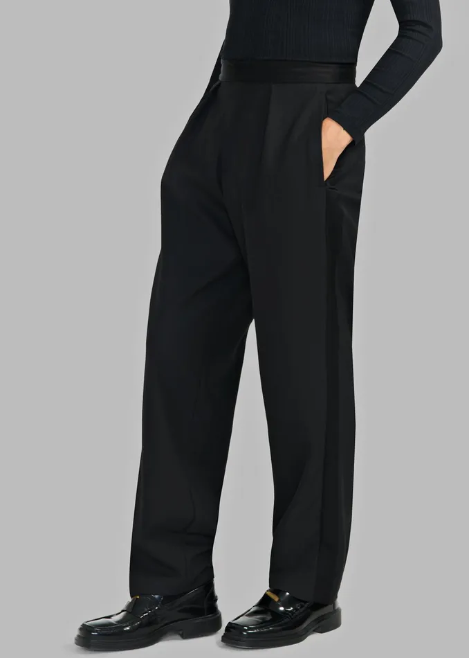 The Frankie Shop Bottoms Louis Gabriel Nouchi StraightLeg Smoking Trousers 8211 Black 8211 Men