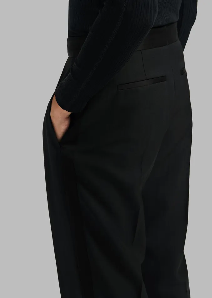 The Frankie Shop Bottoms Louis Gabriel Nouchi StraightLeg Smoking Trousers 8211 Black 8211 Men