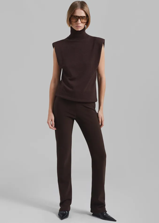 The Frankie Shop Bottoms Mckenna Tailored Leggings 8211 Brown 8211 Women
