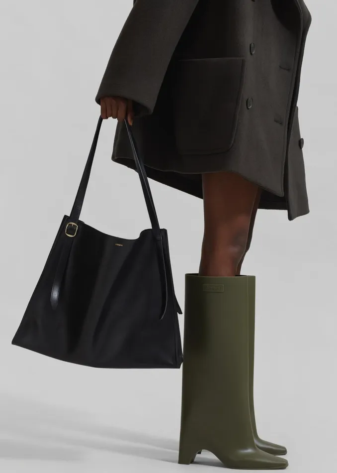 The Frankie Shop Coperni Rubber Bridge Boots 8211 Green 8211 Women