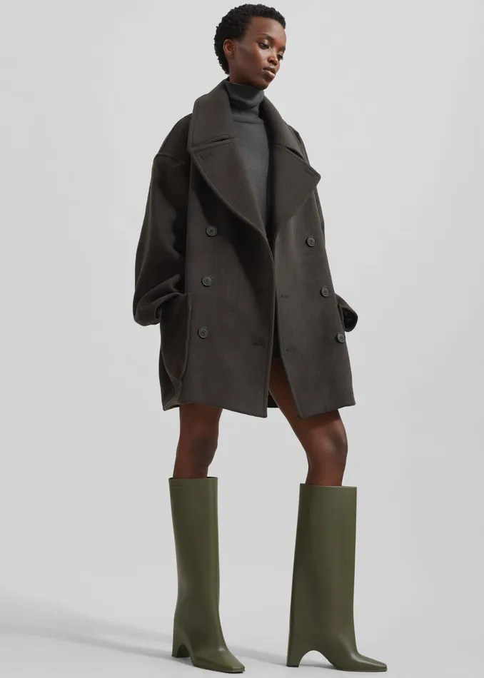 The Frankie Shop Coperni Rubber Bridge Boots 8211 Green 8211 Women