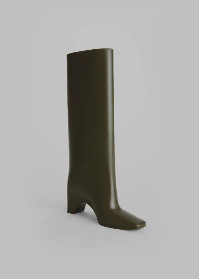 The Frankie Shop Coperni Rubber Bridge Boots 8211 Green 8211 Women