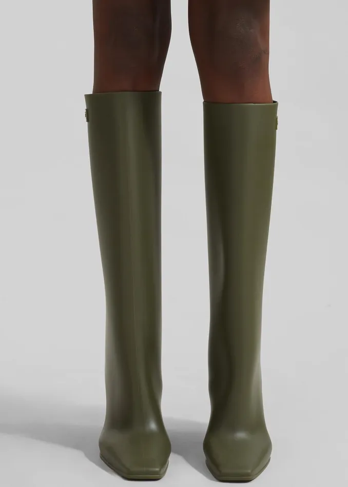 The Frankie Shop Coperni Rubber Bridge Boots 8211 Green 8211 Women