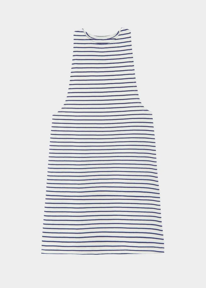 The Frankie Shop Dresses Lindsay Halter Dress 8211 Navy Stripe 8211 Women