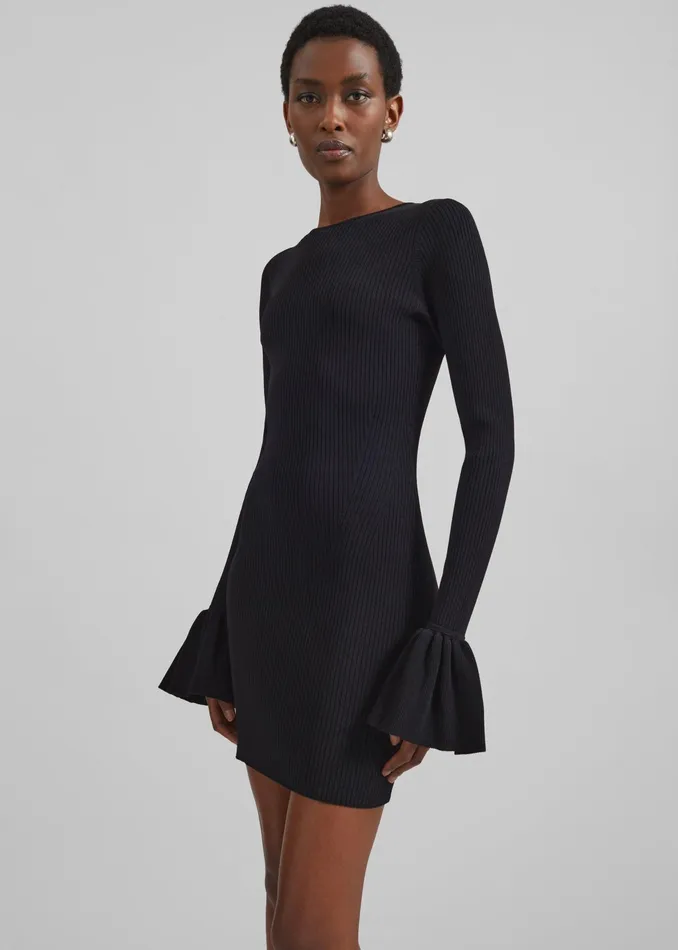 The Frankie Shop Dresses Rotate Knit Mini Cutout Dress 8211 Black 8211 Women