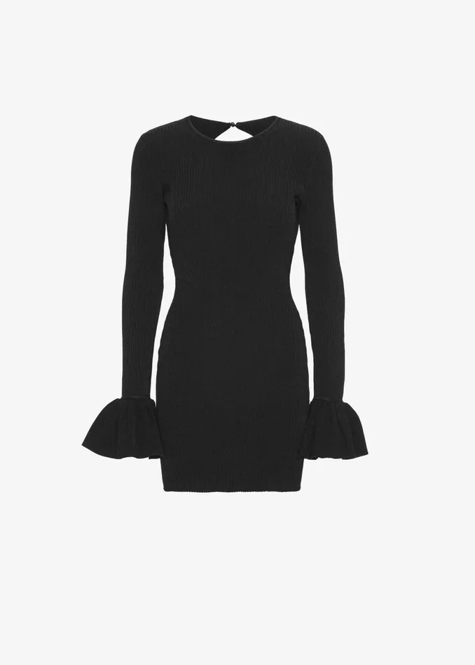 The Frankie Shop Dresses Rotate Knit Mini Cutout Dress 8211 Black 8211 Women