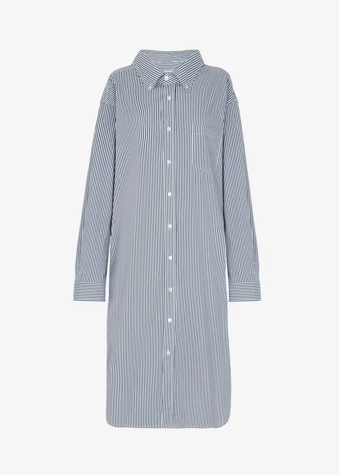 The Frankie Shop Dresses Talia Shirt Dress 8211 BlackWhite Stripe 8211 Women