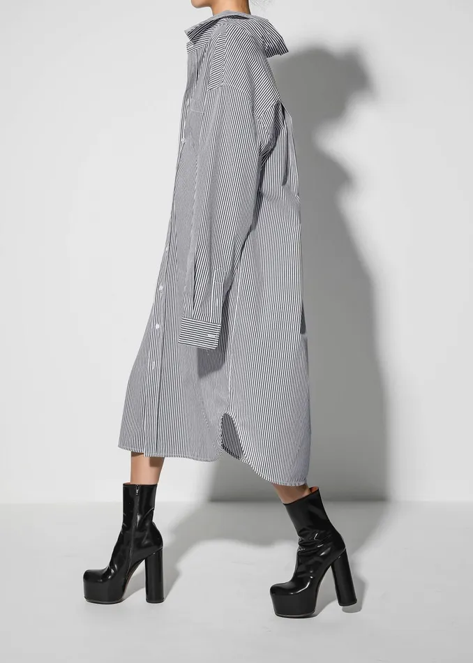 The Frankie Shop Dresses Talia Shirt Dress 8211 BlackWhite Stripe 8211 Women