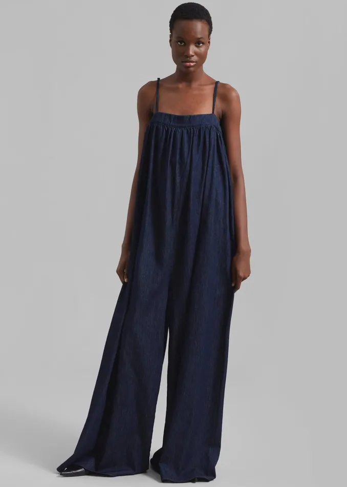 The Frankie Shop Jumpsuits Maude Denim Jumpsuit 8211 Raw Wash 8211 Women