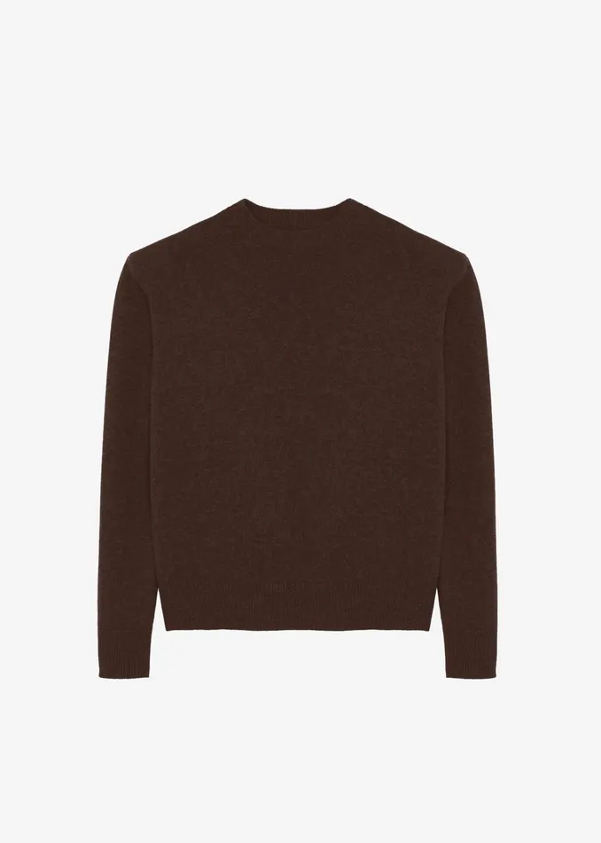 The Frankie Shop Knitwear Rafaela Padded Knit Sweater 8211 Brown 8211 Women