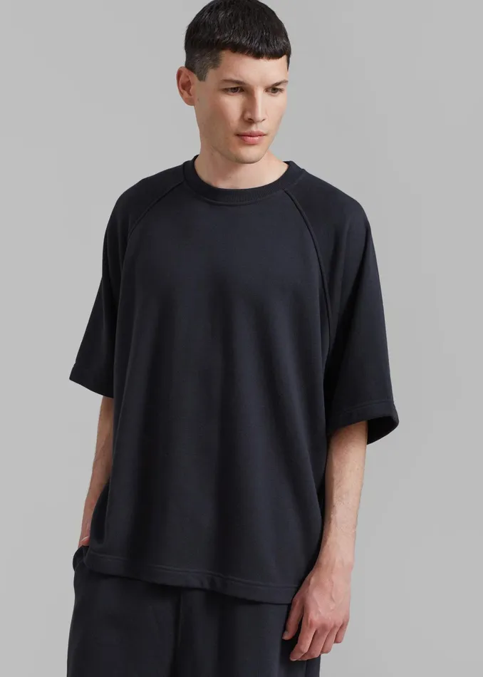 The Frankie Shop Loungewear Newton Sweat Tee 8211 Black 8211 WomenMen