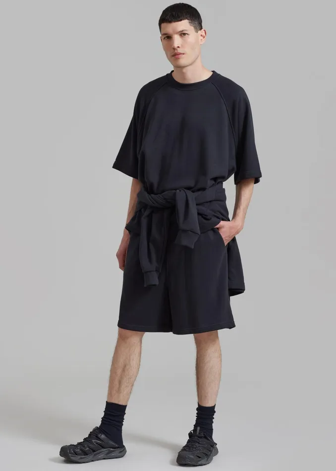 The Frankie Shop Loungewear Newton Sweat Tee 8211 Black 8211 WomenMen